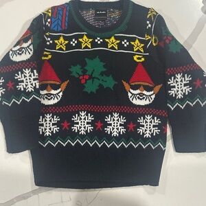 Festive Black Holiday Sweater